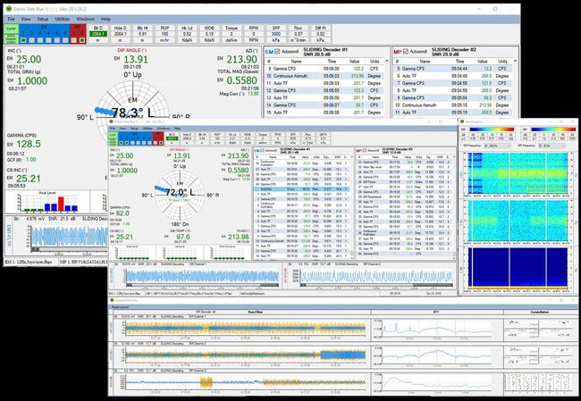 Screen captures of the nTRUST software.